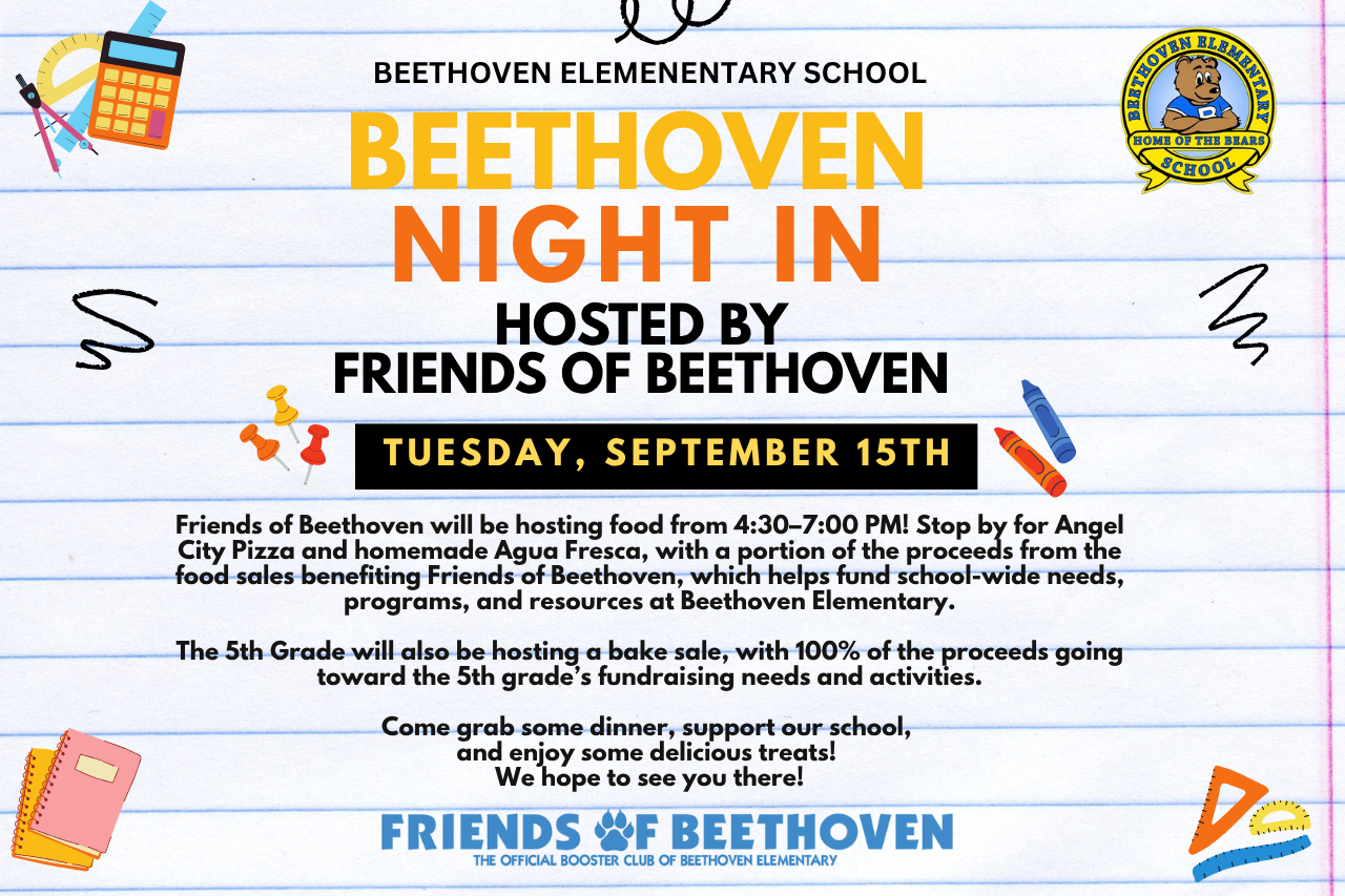 Beethoven Night In at Back to School Night!